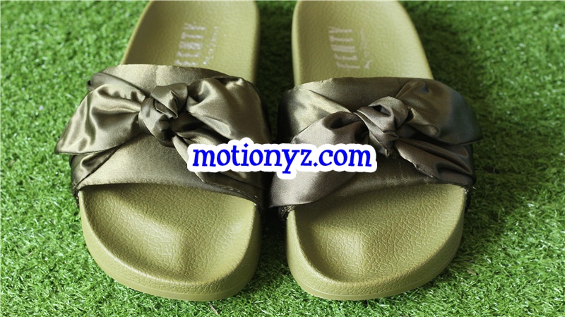 Rihanna x Puma Fenty Bow Olive Slipper